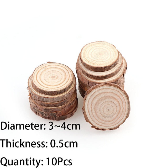 24 Pack Unfinished Wood Circles for Crafts, 4 Inch Round Wooden