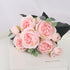 1 Bouquet 9 heads Artificial Flowers Peony Tea Rose Autumn Silk Fake Flowers for DIY Living Room Home Garden Wedding Decoration